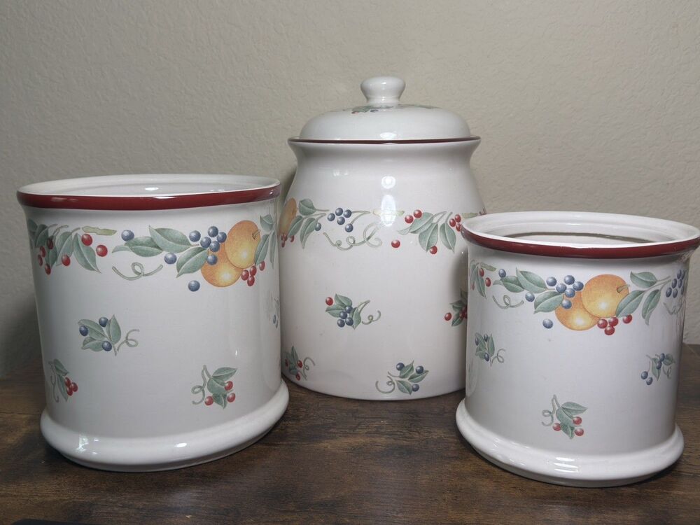Reduced* Jay Imports For Corelle Set Fruit Theme early 2000s
